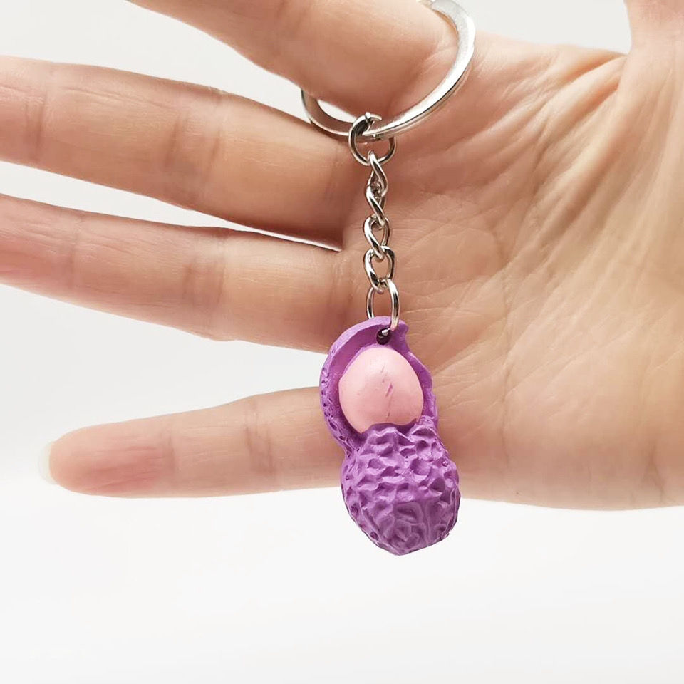 Creative peanut Key chain pendant Simulation peanut Key chain 2