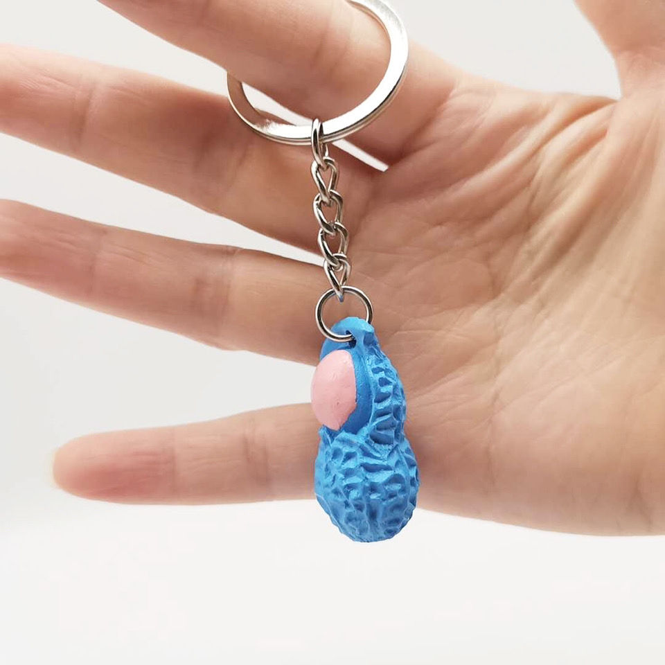 Creative peanut key chain pendant simulation peanut key chain