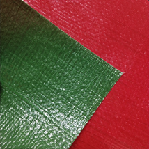 双面淋膜250克绿红PE防水布  塑料编织布  适用于花房篷布 汽车篷布 帐篷底布 各种手提袋  收纳箱专用面料
