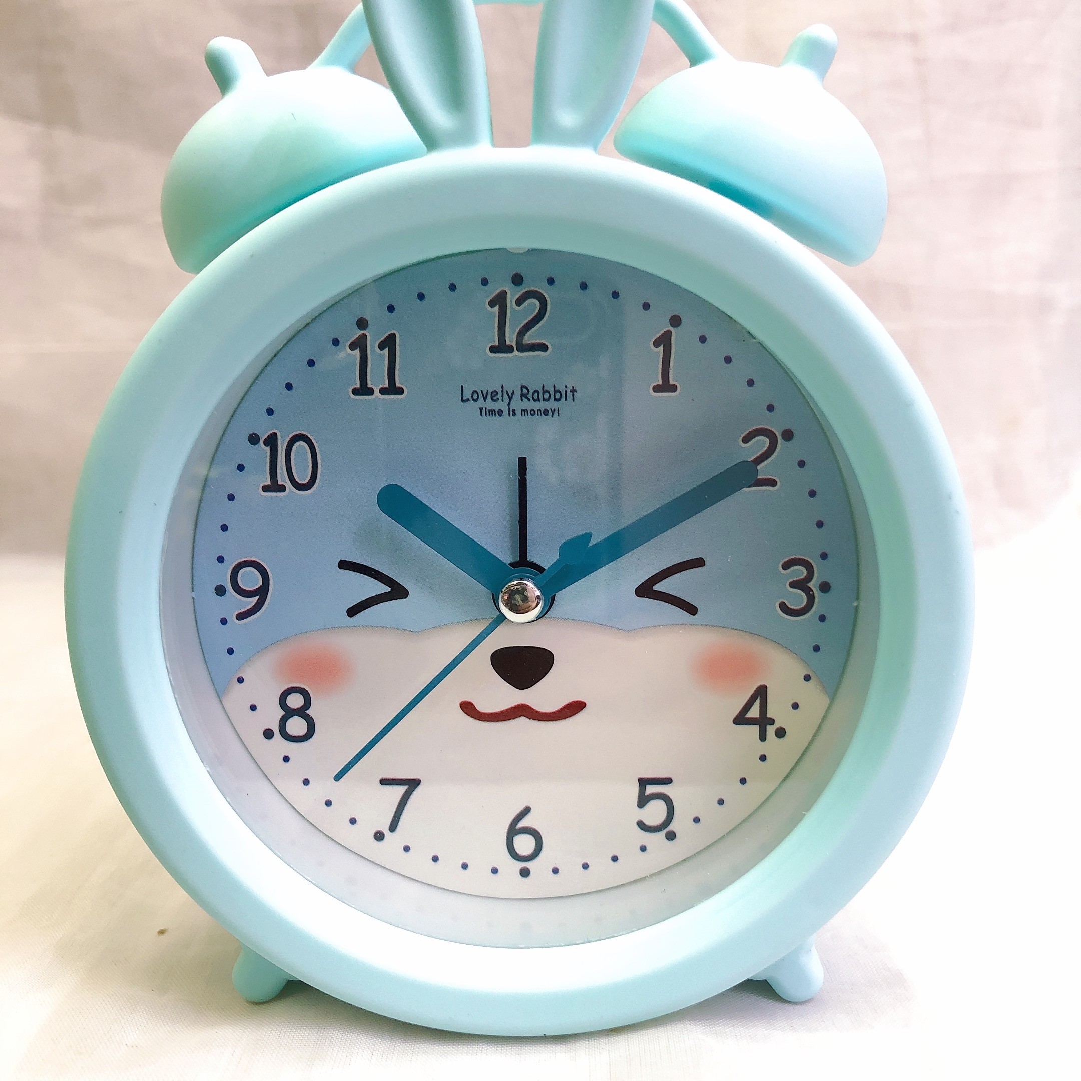 Cartoon alarm clock, student dormitory, creative and cute rabbit bedside clock, timer alarm clock, children's gift detail image 4