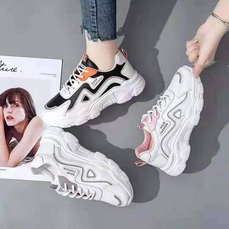 透气潮流飞织休闲运动鞋系带多色减震增高鞋男鞋女鞋板鞋椰子鞋耐穿炫酷防滑鞋44227-1400