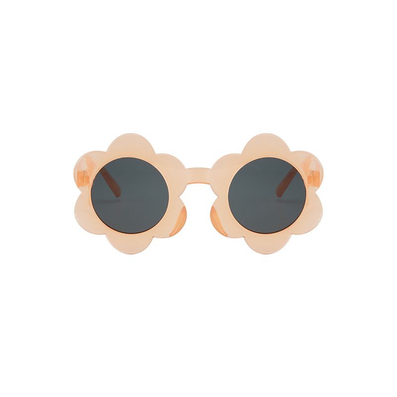 新款时尚花朵可爱儿童太阳镜潮流果冻色眼镜太阳花装饰墨镜2021详情图3