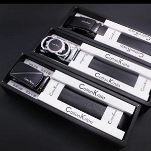Wholesale of leisure belts, alloy automatic buckle super-fine belt, men's box, store gift box packaging belt, street stall supply full figure
