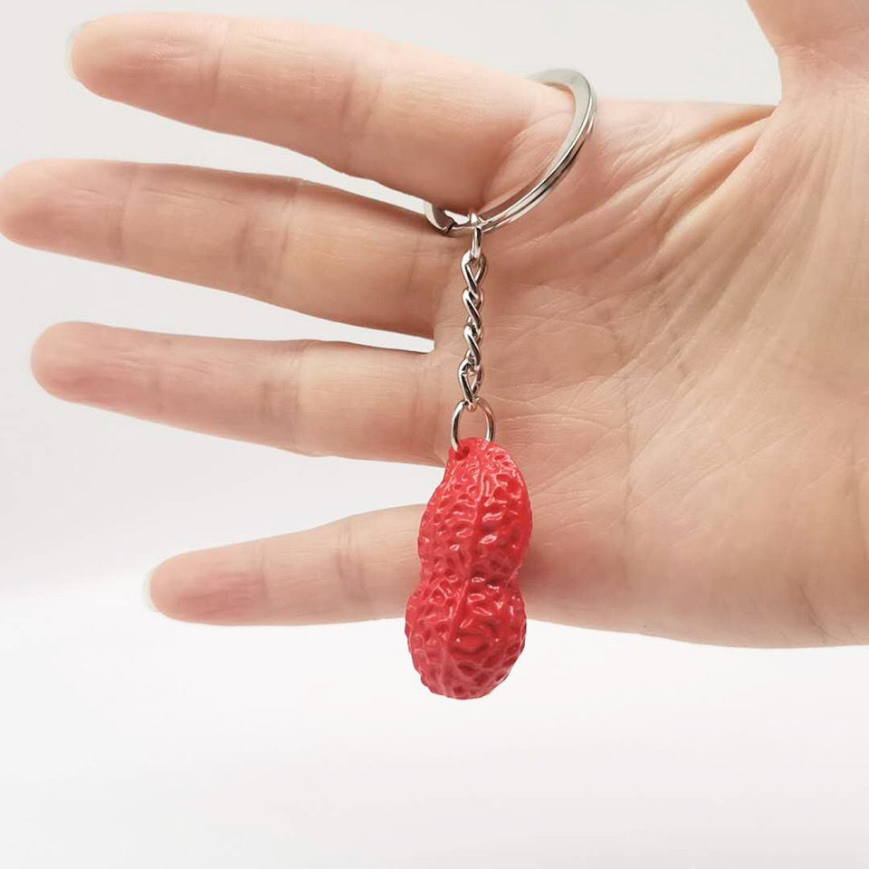 Creative peanut key chain pendant Simulation peanut key chain 4