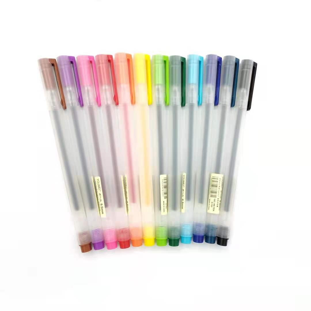 Colored gel pen set, 0.5mm outlining pen, student notebook pen, key point marking pen pic 7