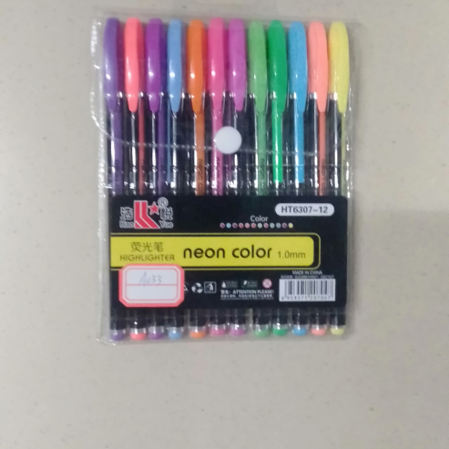 Fluorescent note-taking number, pen, tattoo pen, ballpoint pen, ballpoint pen