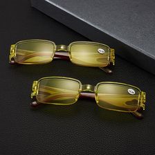 跑江湖赠送礼品老花镜批发决明子变焦眼镜带盒老人眼镜