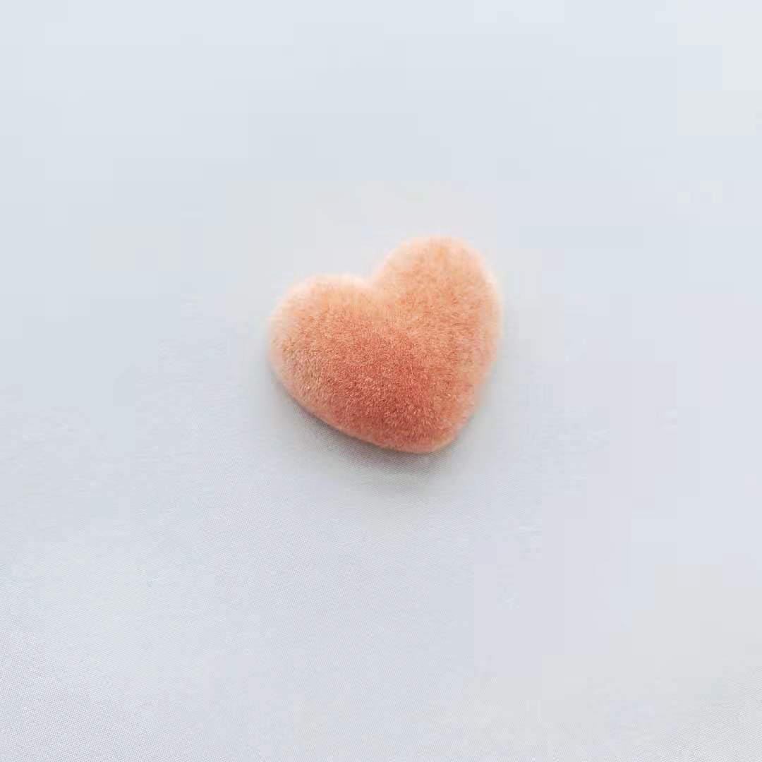 DIY handcrafted jewelry accessories for autumn and winter, plush heart-shaped bead pendants, earrings and earrings materials detail image 5