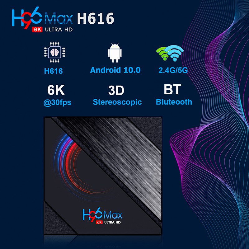 外贸 H96 Max Allwinner H616 Android 10.0 4GB+32GB TV BOX详情图8