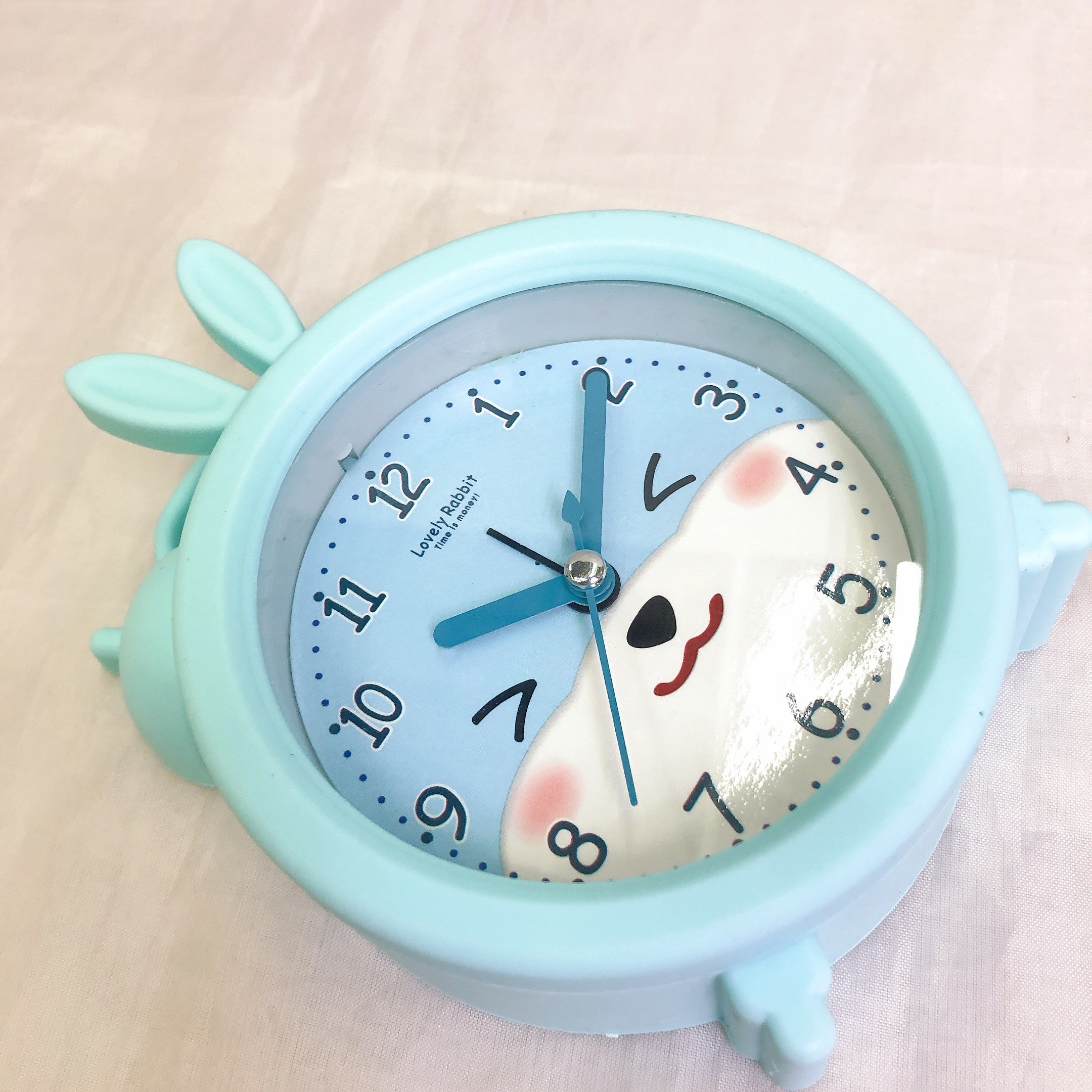 Cartoon alarm clock, student dormitory, creative and cute rabbit bedside clock, timer alarm clock, children's gift detail image 3