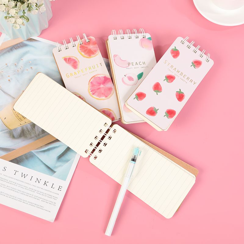 81610创意可爱卡通迷你线圈本学生学习文具记事本子活动小礼品LOGO定制白底实物图