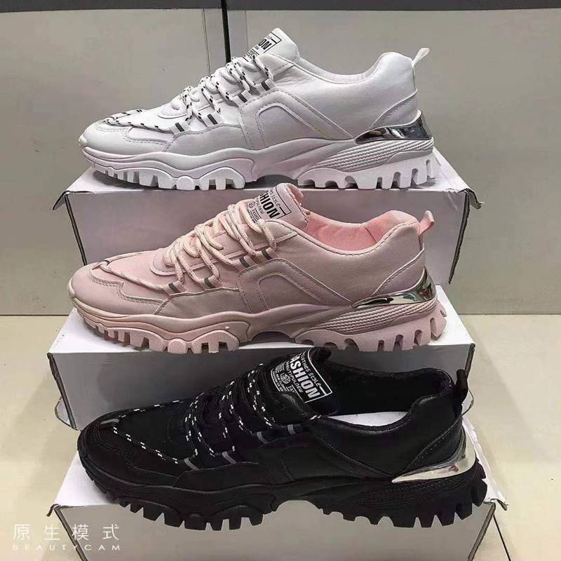 Breathable Fashion Fly-Woven Casual Sports Shoes Lace-Up Multi-Color Shock Absorption Shoes Men's Shoes Women's Shoes Board Shoes Coconut Shoes Durable Cool Non-Slip Shoes 44227-1442