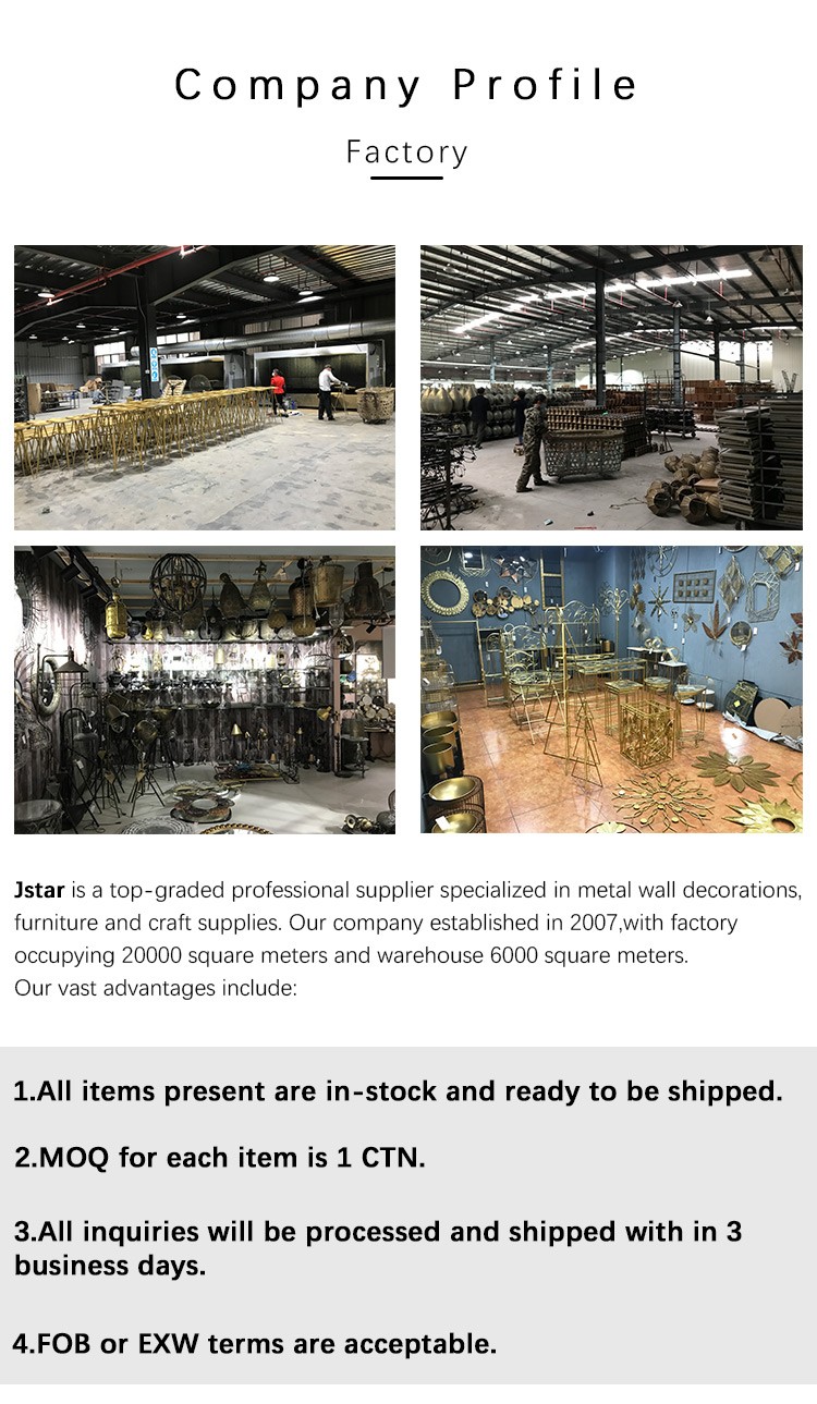 复古风家居装饰桌子工艺品摆件金色镂空铁艺烛台详情图9