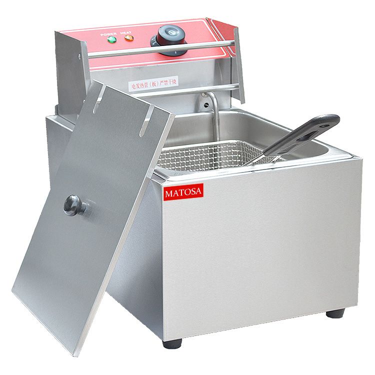 单缸单筛电炸炉FY-88商用煎炸鍋油炸炉炸鸡翅鸡腿炸薯条设备细节图