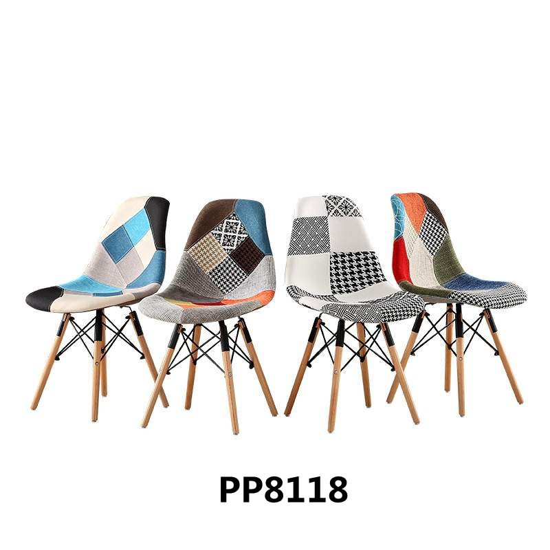 吕字家具-加厚北欧家用书桌椅休闲椅餐椅 百家布凳子塑料电脑椅简约餐椅详情1