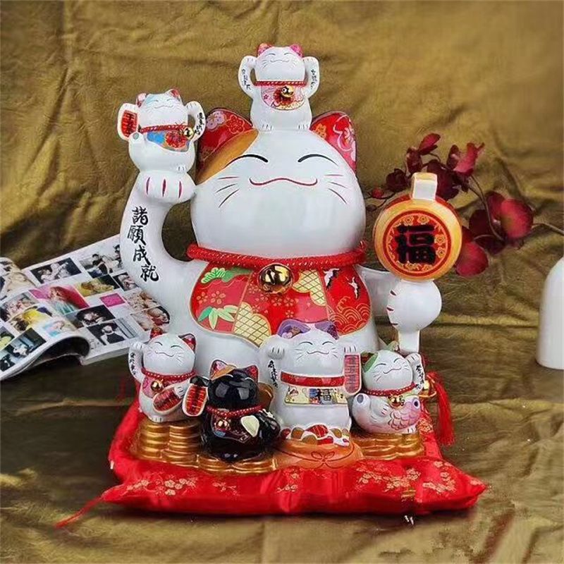Nantai large piggy bank money into the cat opening ceremony living room decoration hotel auditorium
