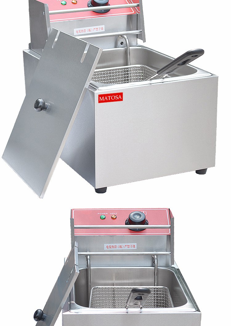 单缸单筛电炸炉FY-88商用煎炸鍋油炸炉炸鸡翅鸡腿炸薯条设备详情图6