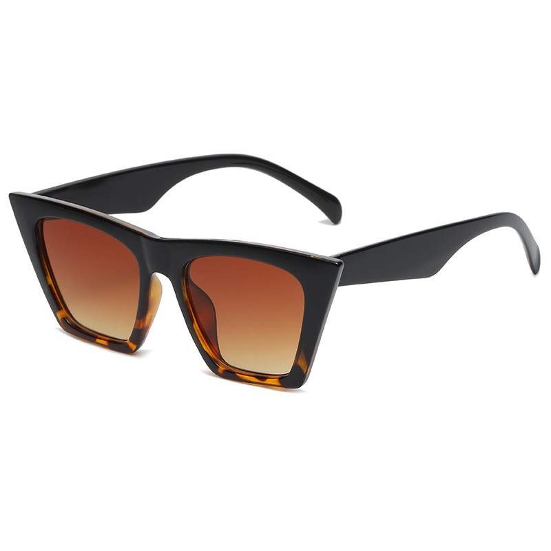 新款欧美大框猫眼太阳镜潮流复古墨镜时尚街拍炫彩墨镜详情图6