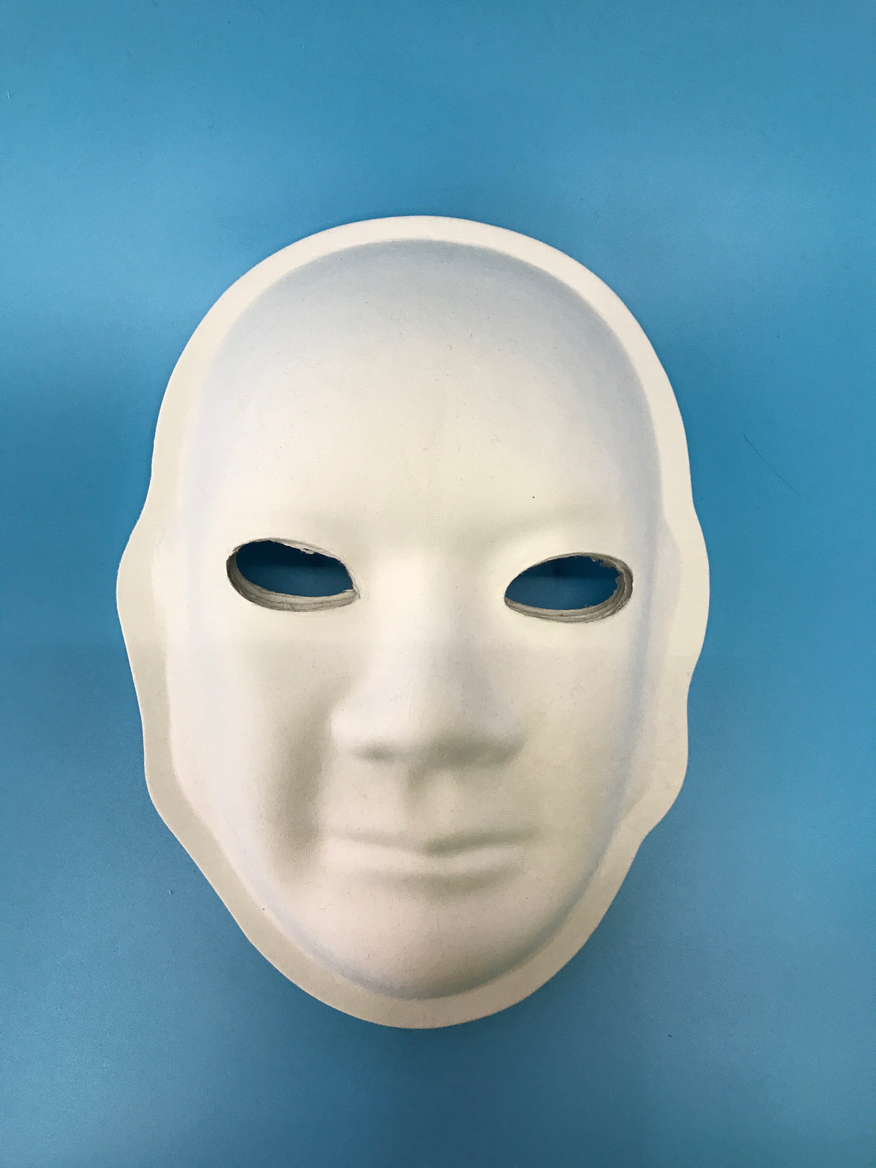 一次性纸浆面具DIY创作个性手工绘画面具笑脸面具绘画玩具详情图1