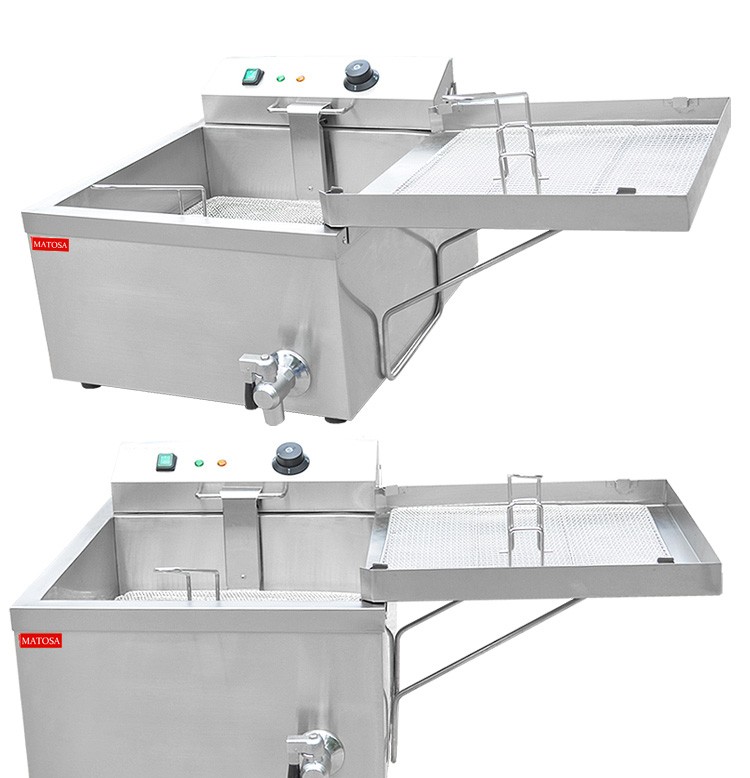 Horno eléctrico comercial de un cilindro con una sola pantalla FY-T02 horno de donut máquina de churros freír patatas fritas filete de pollo pic 5