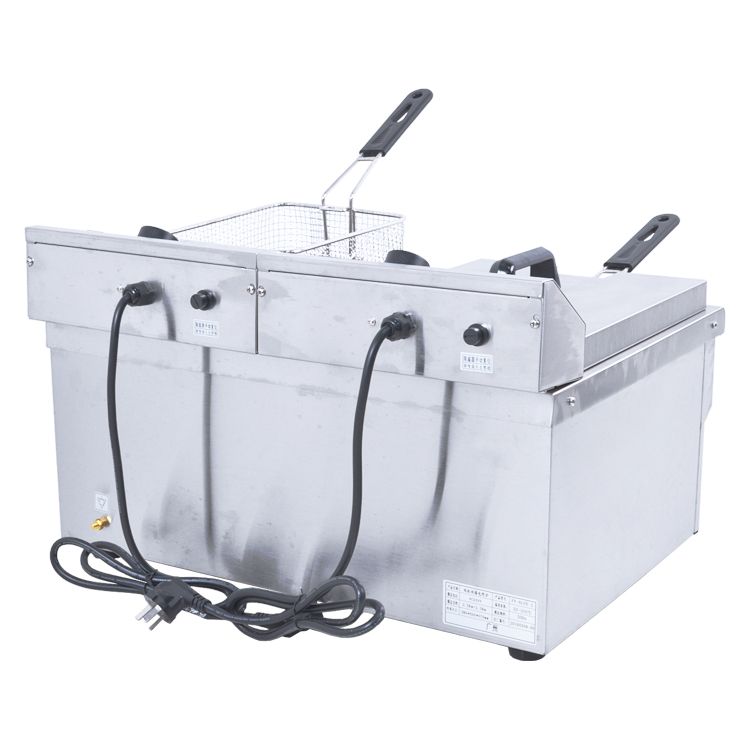 Electric double-bar double-sieve electric fryer FY-6LFE-2 commercial deep fryer for French fries and chicken wings Specification image