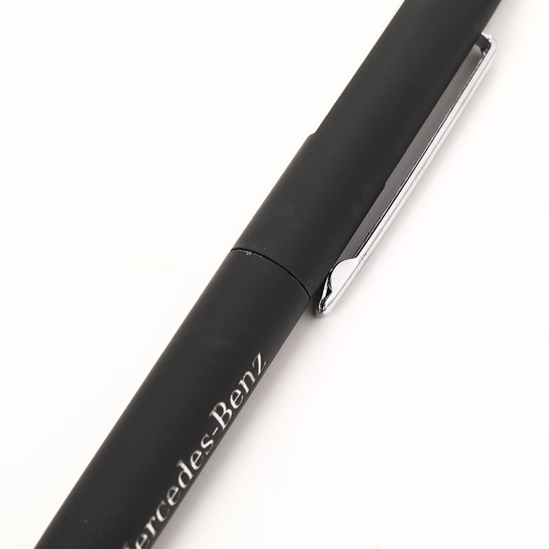 Factory direct sales, customized advertising logos, hotel gift pens, metal ballpoint pens, flat tip rotary metal ballpoint pens, oil pens Specification image