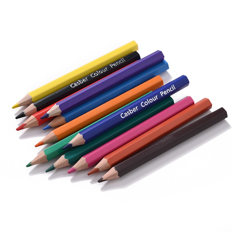 精美彩盒包装12色铅笔 小学生绘画涂鸦笔 厂家专供详情图2