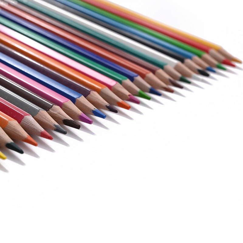 厂家专供学生绘画涂鸦铅笔 24色纸盒装 可批发定制LOGO详情图5