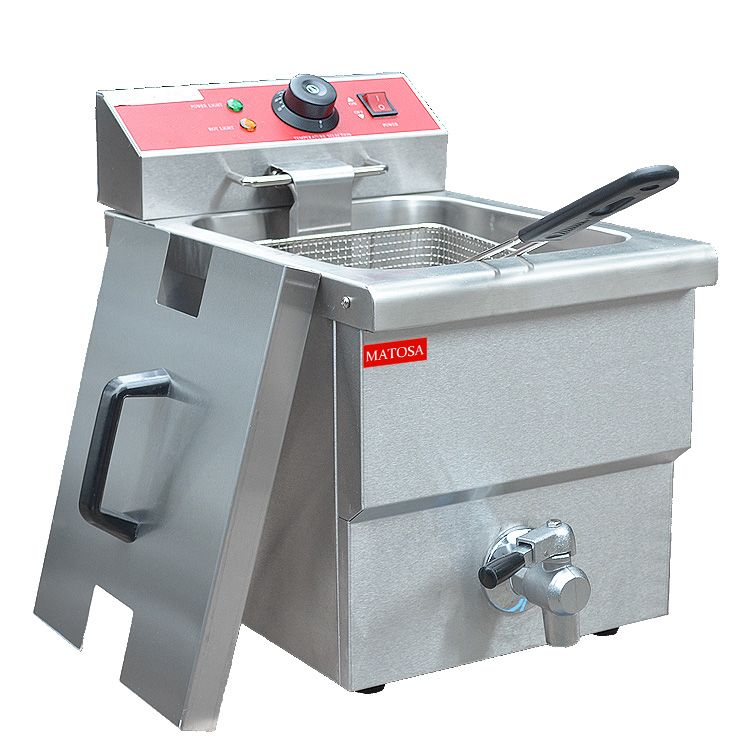 Estufa de fritura eléctrica de una sola pantalla de cilindro FY-12L freidora comercial freidora horno de fritura alas de pollo pollo patatas fritas equipo Specification image