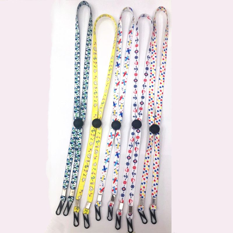 1CM热销爆款数码印花口罩绳，防风绳 可调节儿童防丢口罩挂带【外贸专供】