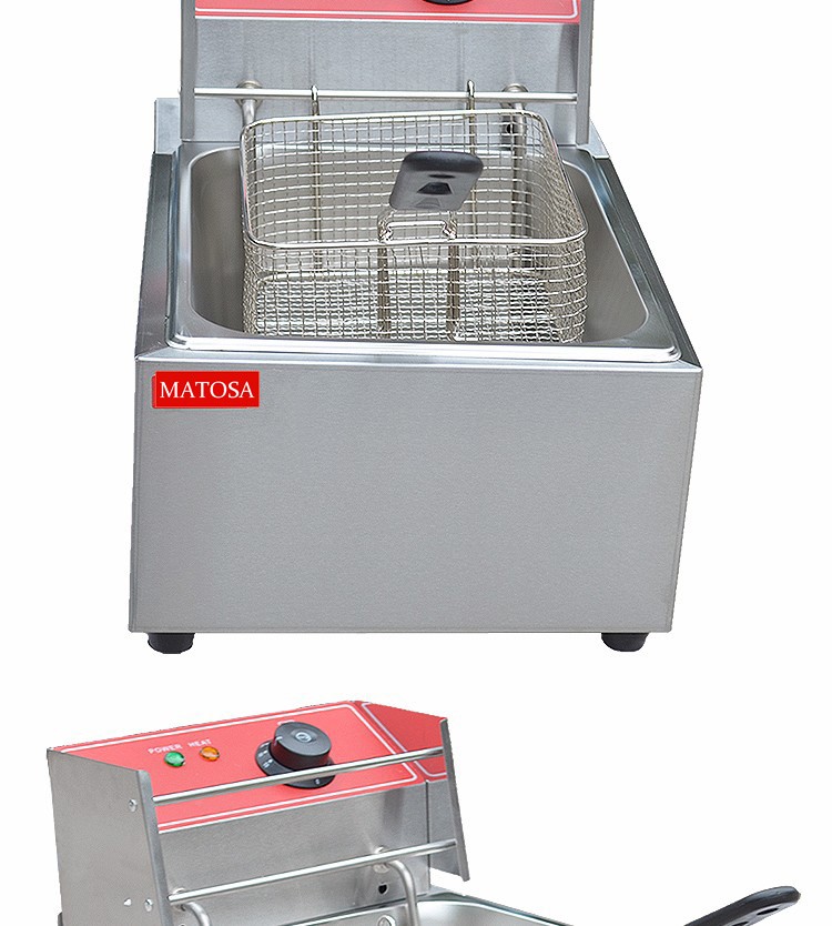 单缸单筛电炸炉FY-81商用煎炸锅炸薯条炸鸡腿炸鸡翅油炸机详情5