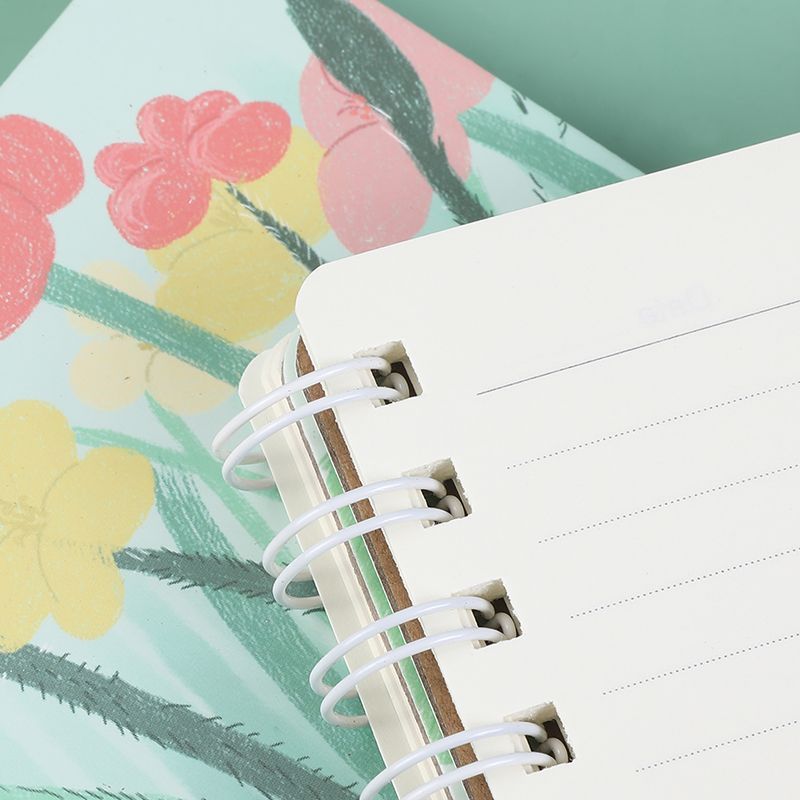 81705 Coil notebook, a college and junior high school student practice book, side-flipping B5, thickened spiral stationery, girls' style, cartoon, cute, creative, artistic and beautiful, simple Japanese style Specification image