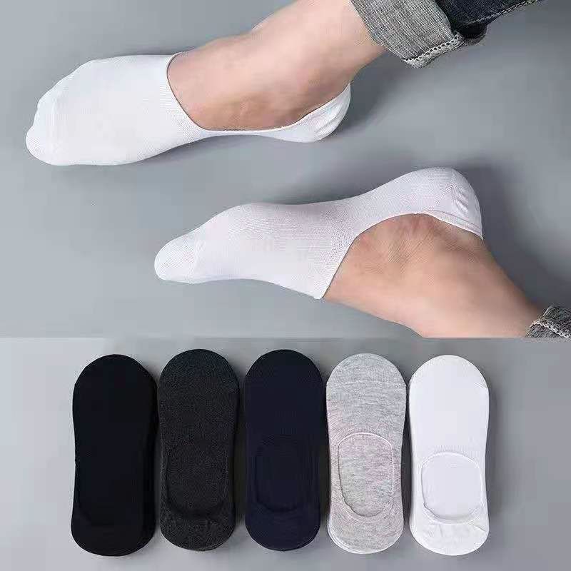 Factory direct sales for export, comfortable polyester-cotton men's and women's socks, short socks, simple packaging, quality guaranteed, cotton socks T070