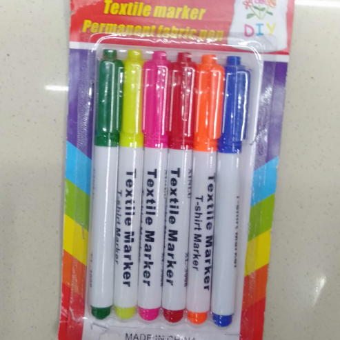 Ruler, fountain pen, marker pen, highlighter, eraser