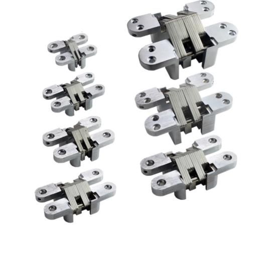 Stainless steel folding door Cross hinge Invisible door folding hinge Silent hidden folding hinge 180 degree cross hinge