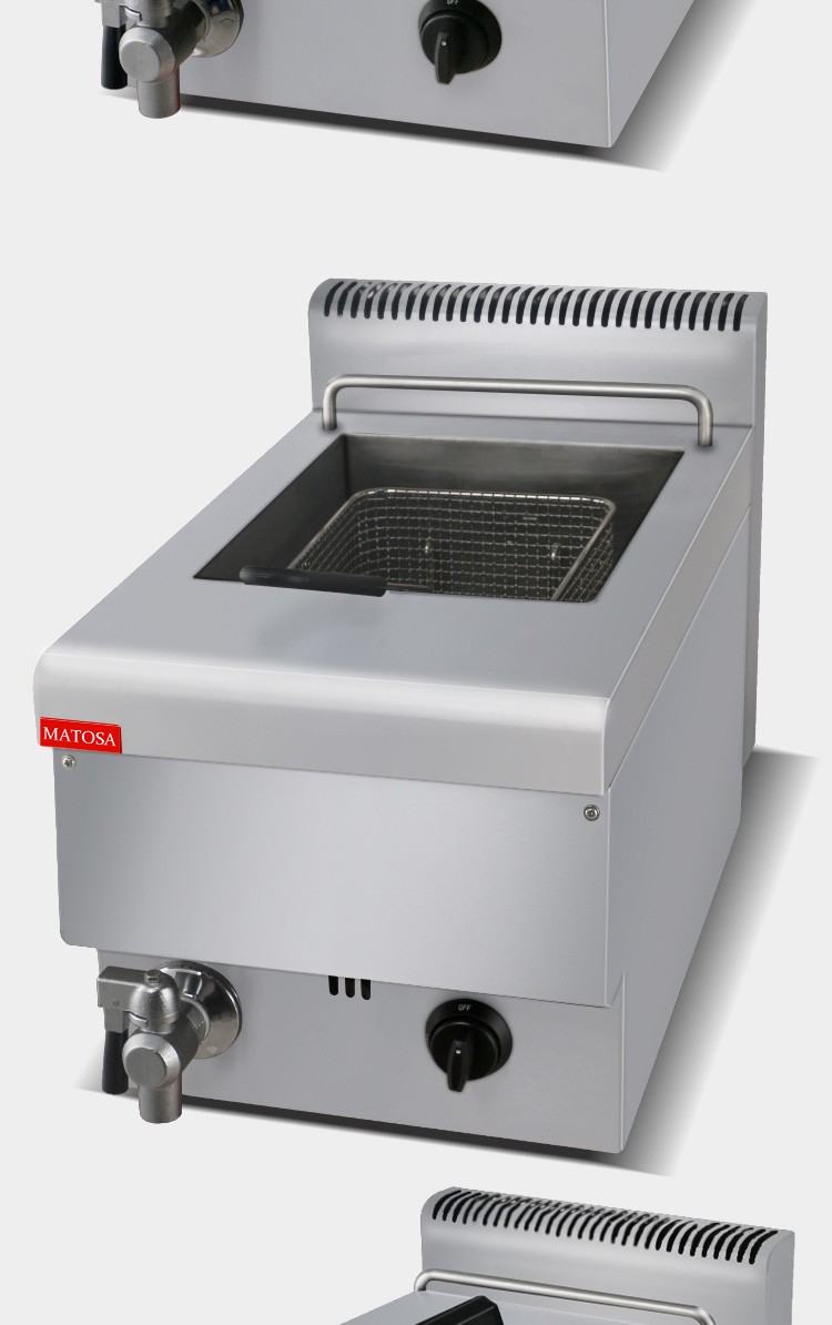 FY-6L.R desktop gas single-cylinder single-sieve fryer, commercial fryer for French fries and fried chicken legs detail image 9