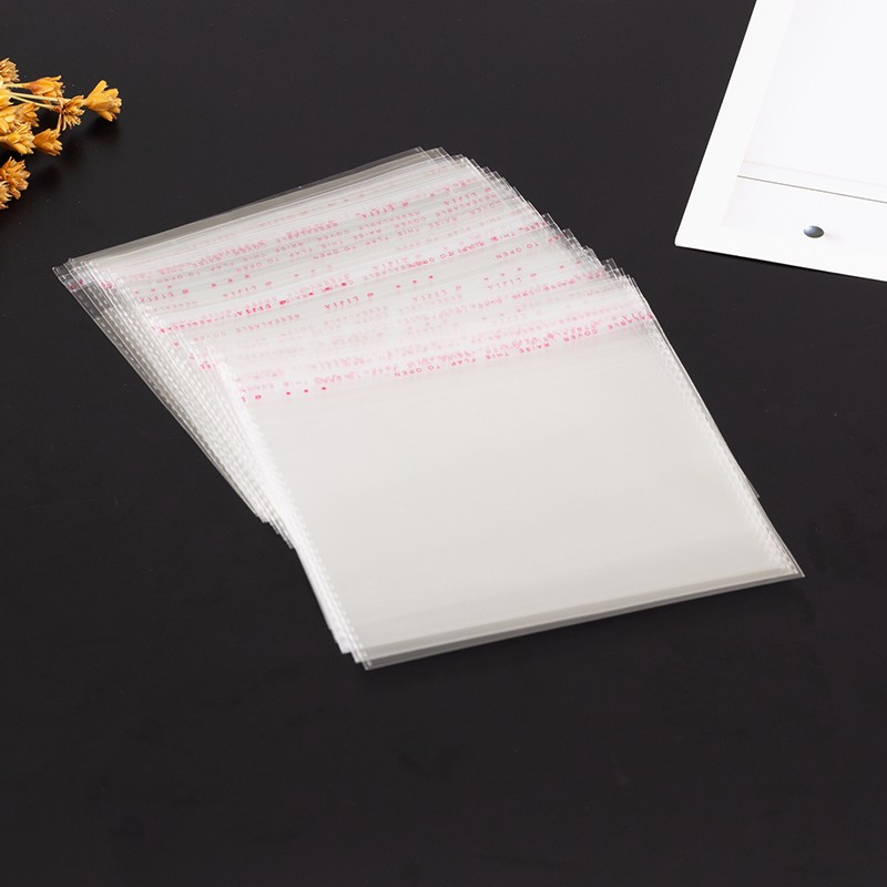 OPP挂孔自粘袋 饰品包装袋 耳环耳钉卡袋子透明塑料袋100个4x26详情图3