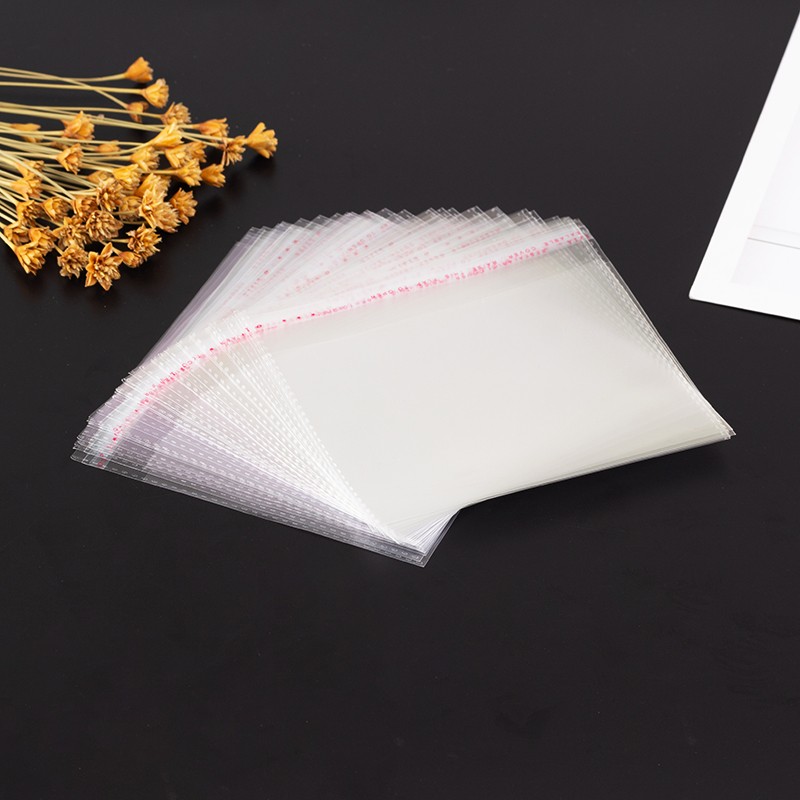 OPP挂孔自粘袋 饰品包装袋 耳环耳钉卡袋子透明塑料袋100个4x26详情图4