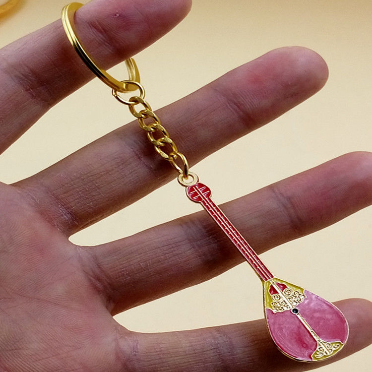 Instrument alloy key ring guitar violin series mix