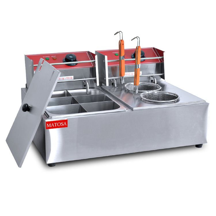 Electric fryer FY-88-15, dual-purpose noodle cooking and oil fryer, hot pot, commercial snack equipment for spicy hot pot Specification image