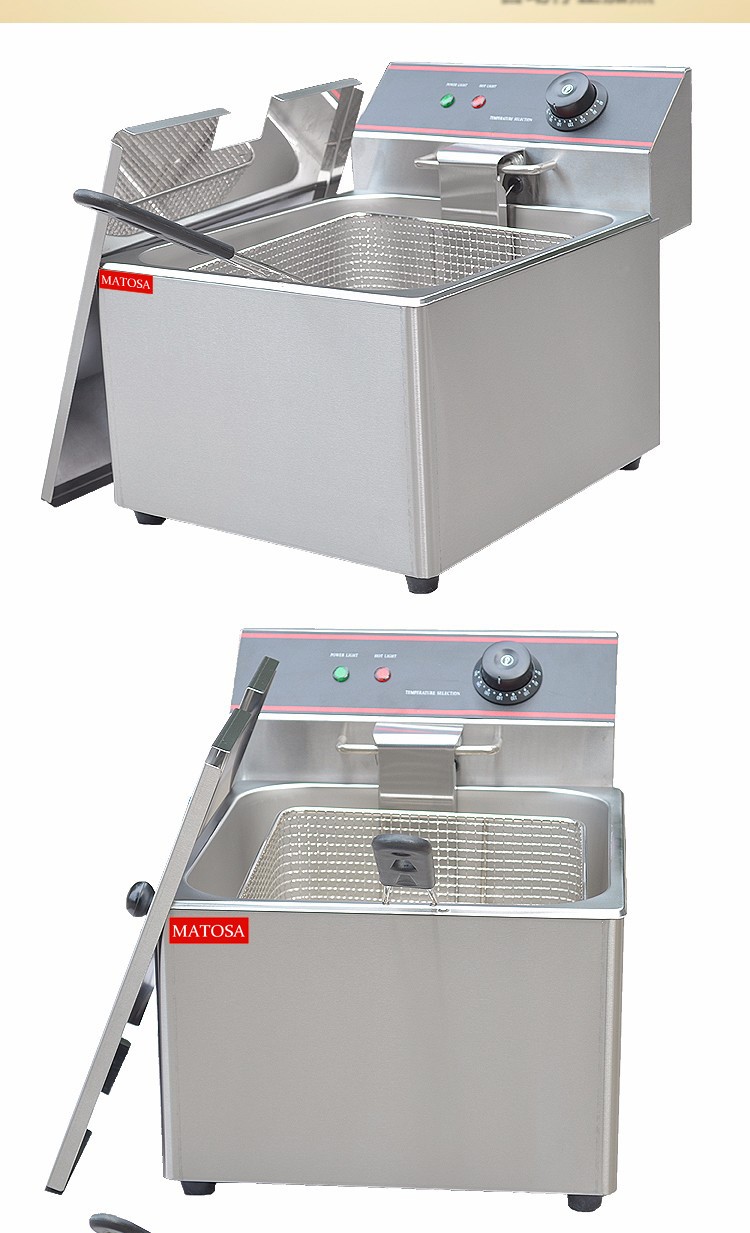 Single-cylinder single-sieve electric fryer FY-11L commercial frying and fryer, fried chicken, French fries and snack equipment detail image 4