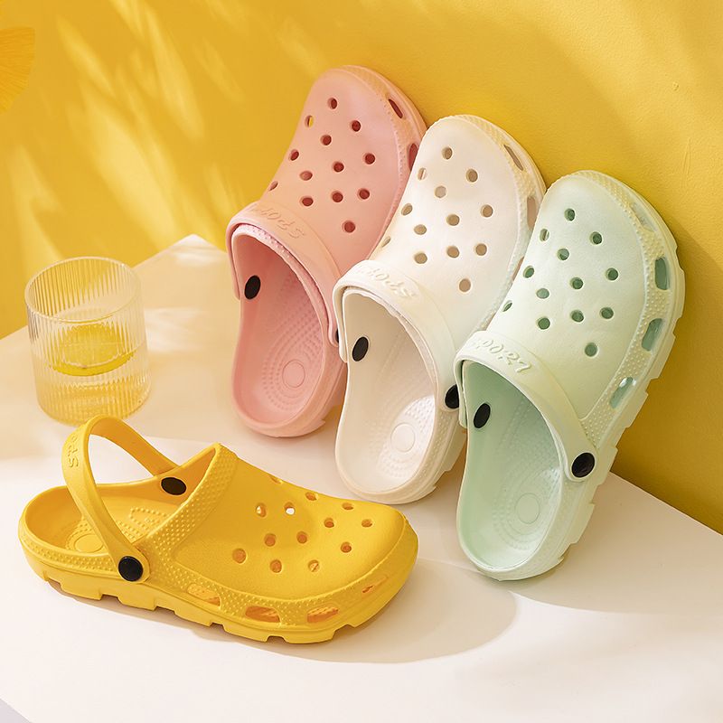 Thick-soled clogs, anti-slip half-toe, summer beach ins trendy women's slippers 228 details Picture