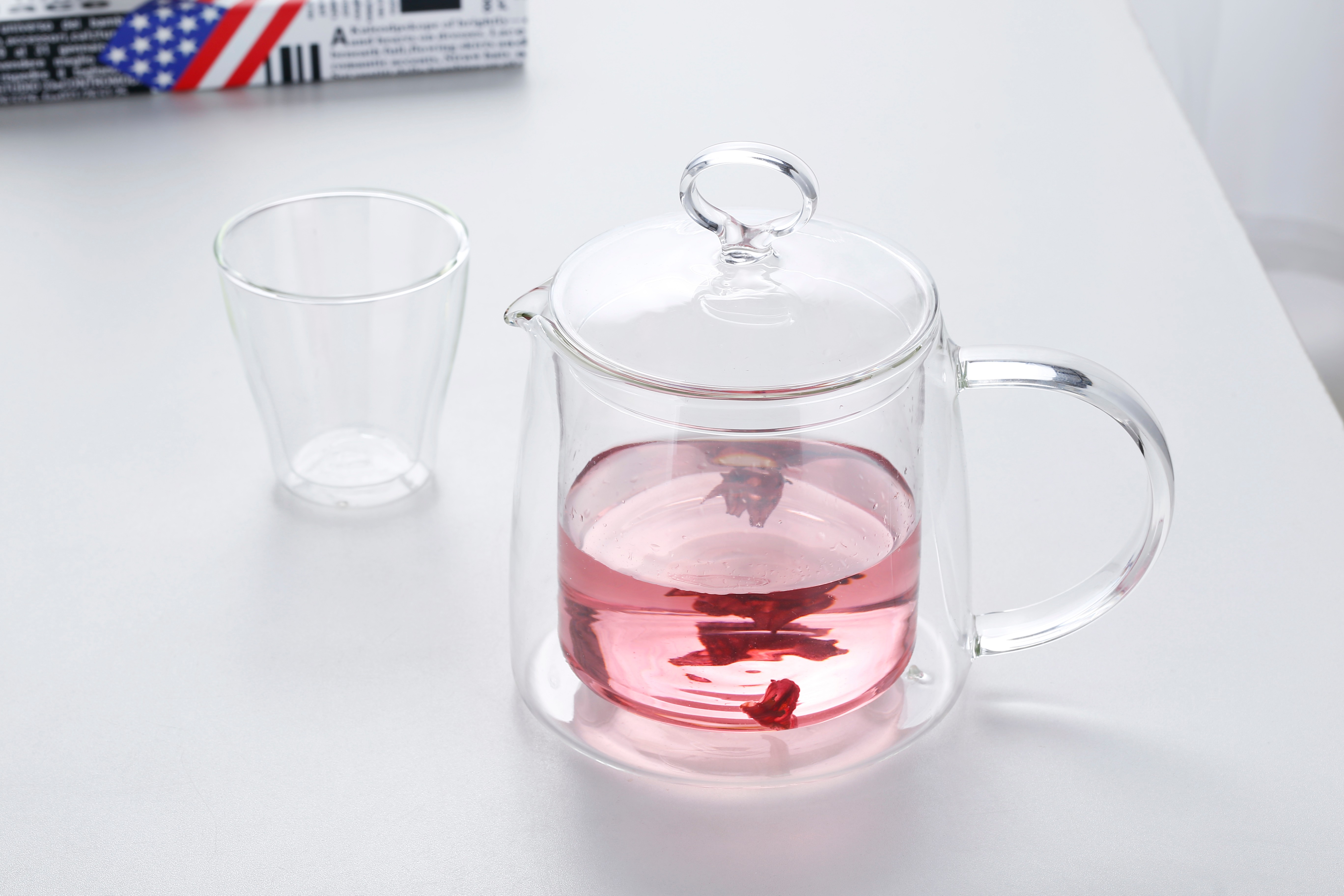 The Bo Lv Ya Yuan raises water to a borosilicate double-layer heat-resistant and heat-insulating cup detail image 18