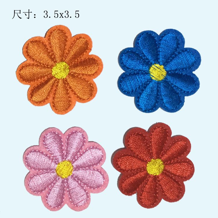 Small plum blossom embroidered patchwork details Picture