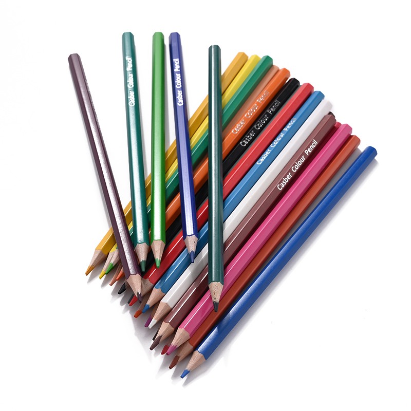 厂家专供学生绘画涂鸦铅笔 24色纸盒装 可批发定制LOGO详情图3