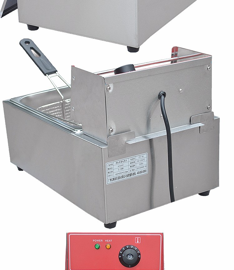 单缸单筛电炸炉FY-81商用煎炸锅炸薯条炸鸡腿炸鸡翅油炸机详情7