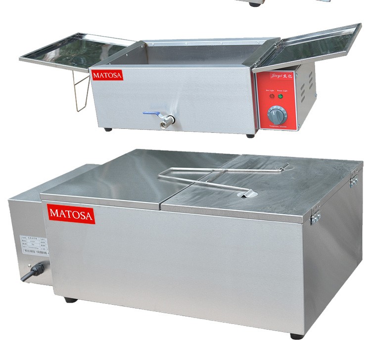 Estufa de fritura eléctrica comercial FY-12V freidora de mesa para patatas fritas filete de pollo con un solo cilindro y una sola pantalla detail image 6