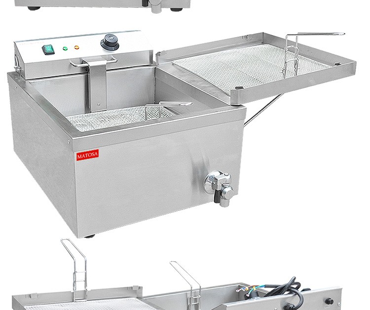 Horno eléctrico comercial de un cilindro con una sola pantalla FY-T02 horno de donut máquina de churros freír patatas fritas filete de pollo pic 6