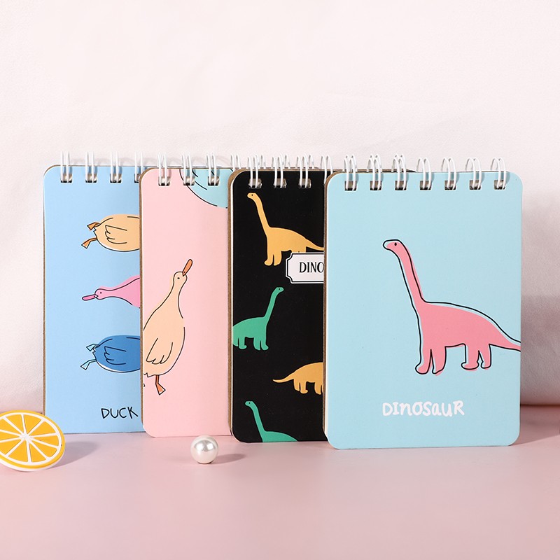 81707线圈本笔记本子大学初中生练习本侧翻A7螺旋加厚文具女生款卡通可爱创意文艺好看的简约日系详情图1