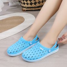 Thick-soled clogs with anti-slip half-toe for summer beach ins trendy women's slippers 219